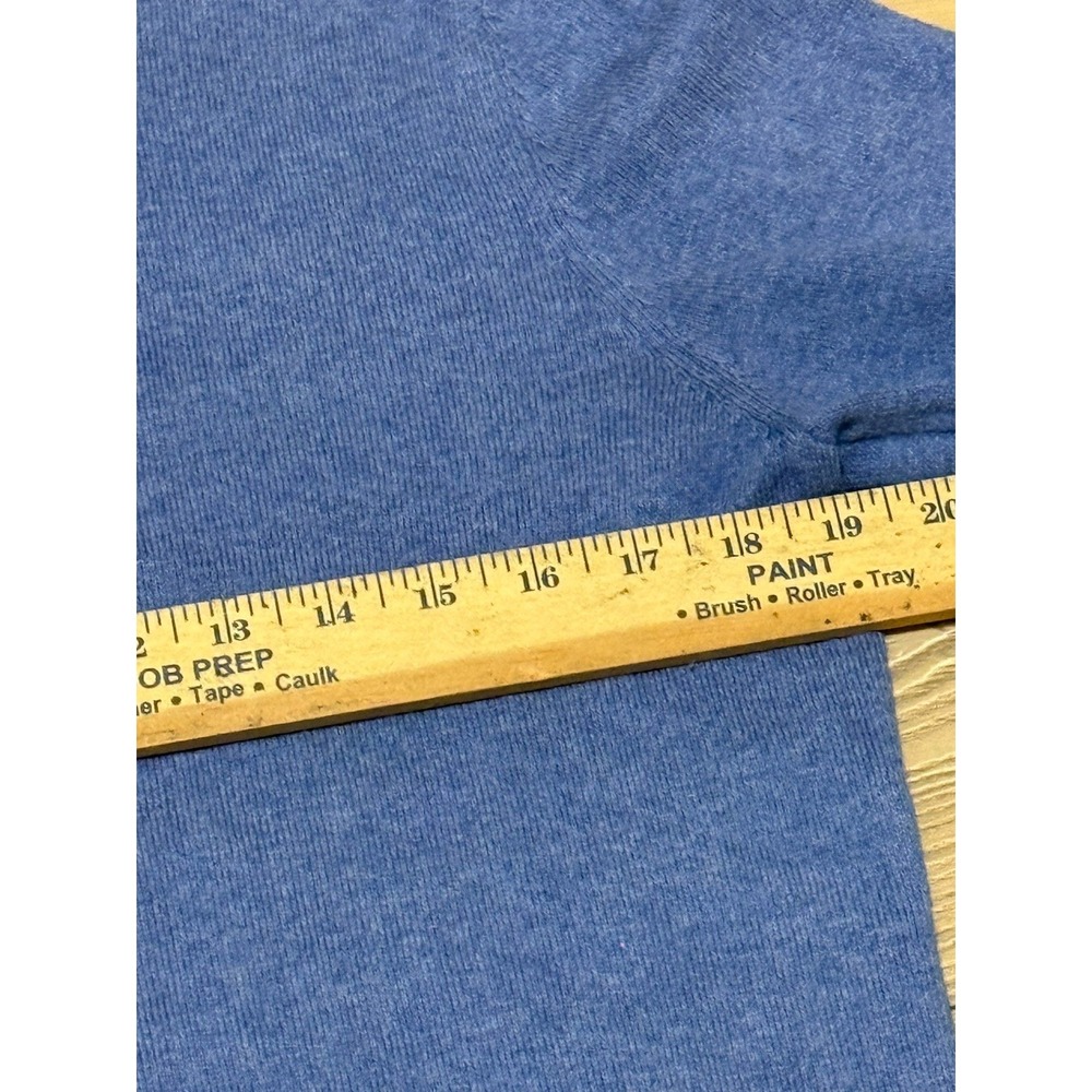 L.L. Bean Women's Turtleneck Sweater Deep Blue 95% Cotton 5% Cashmere Medium - Picture 9 of 13